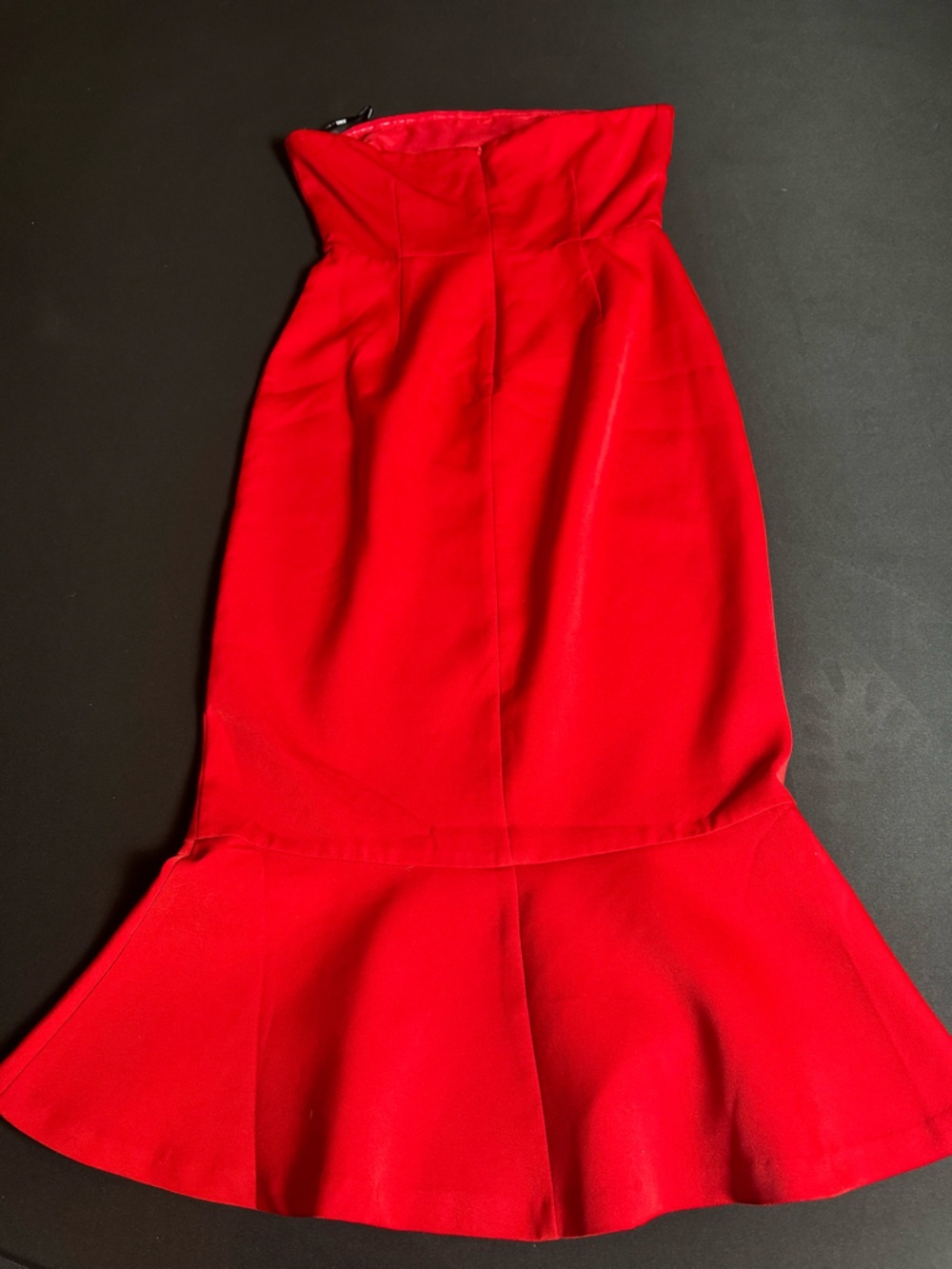 BB Dakota RSVP Strapless Red Mermaid Dress Size 2 NWT Formal Glam